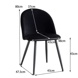 A Set of 4 Kitchen Nordic Dining Chairs Bedroom Velvet Dresser Party Modern Luxury Dining Chairs Design Unique Home Furniture