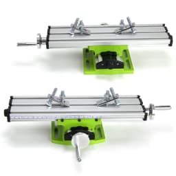 ALLSOME Mini Precision Milling Machine Worktable Multifunction Drill Vise Fixture Working Table Cross Slide Table