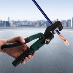 Hand Operated Hydraulic Crimping Tool YQK-70 60KN Manual Hydraulic Crimper with 8 Pairs of Dies 20CM Non-slip Rubber Handle