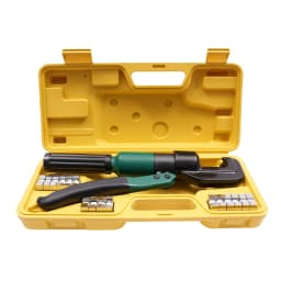Hand Operated Hydraulic Crimping Tool YQK-70 60KN Manual Hydraulic Crimper with 8 Pairs of Dies 20CM Non-slip Rubber Handle
