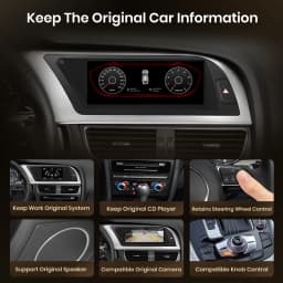 Junsun 8 core Wireless CarPlay Android Auto Car Radio Multimedia For Audi A4 A4L B8 2009-2016 4G WiFi IPS Touch Screen Autoradio