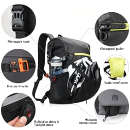 Rhinowalk 24L Bike Pannier Bag Waterproof Cycling Bag Multifunctional Bicycle Rear Seat Bag laptop Backpack Luggage Bag