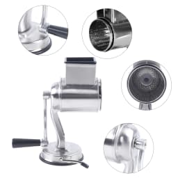Grater Stainless Steel Vegetable Cutter Manual Vegetable with Crank and 5 Drums Multifunctional Cucumber Slicer Kitchen Grater