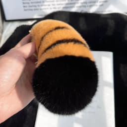 Cute Tiger Paw Key Chain Real Rex Rabbit Fur Keychain Cute Pompom Tiger Tail Keyring Bag Charm Trinkets Pendant Jewelry