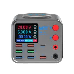 DianBa No. 1 PD 8-Port LCD Multi-Function Fast Charger Wireless Charing Mobile Phone Current Data Line Detection Burn-in Repair