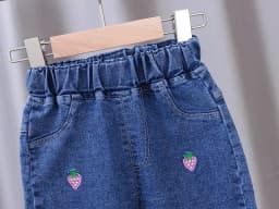 Baby Girls Tight Jeans Spring Autumn Girls Suona Denim Trousers Casual Kids Stretch Flared Pants Children Clothes For0-5Years