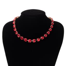 2023 Spring Summer Style Colorful Crystal Beads Necklace For Women Round Crystal Charms Choker Handmade Crystal Jewelry Party