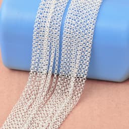 10PCS Wholesale Pure 925 Sterling Silver Color Charm Link Chain Necklace Jewelry with Strong Smooth Lobster Clasps 16-30 Inch