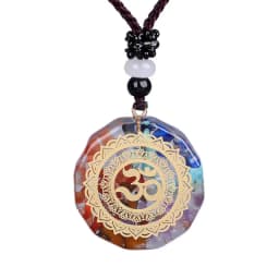Reiki Healing Orgone Necklace Fashion Jewelry Yoga Natural Chakra Energy Orgonite 7 Chakra Pendant Necklace Pendulum Amulet