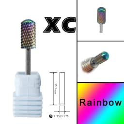 Right Hand 6.6 Large Round Top Rainbow Blade Carbide Strongest Safety Barrel Nail Drill Bit and Best remover for Powder