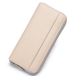 Long Zipper Wallet for Women Genuine Leather RFIDBlocking Large Capacity Credit Card Holder Wallets with Coin Pouch MoneyPockets