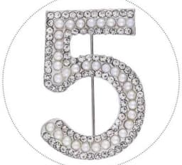 Vintage brooch accessory with pearl and rhinestone mink fur badge pin buckle autumn and winter clothing corsage