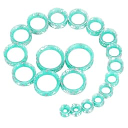 20pcs/Lot 6-25MM Flexible Silicone Ear Plugs and Tunnels Ear Piercings Earlets Stretchers Expander Ear Dilations Body Jewelry
