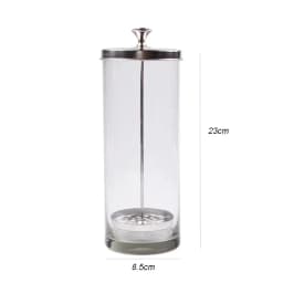 Barber Disinfectant Jar Comb Sterilization Tank Glass Disinfecting Canister Nail Tool Hairdresser Supplie Salon Sterilize Bottle