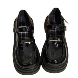Wome's Shoes Low Heels Fashion Platform Women Pumps Solid Colors Mary Jane Shoes British Style Leather Shoes