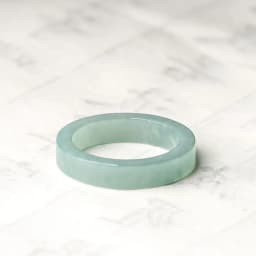 Natural Old Pit A Goods Jade Light Blue Water Ring For Men's Gifts Women's Couple Ring Ice Jadeite Square Jewelry Drop Shipping