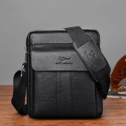 Luxury Brand Vintage Messenger Bag Men Leather Business Shoulder Bag Brown Black Man Crossbody Bag Male Handbag Gift For Husband