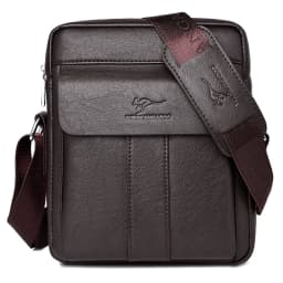 Luxury Brand Vintage Messenger Bag Men Leather Business Shoulder Bag Brown Black Man Crossbody Bag Male Handbag Gift For Husband