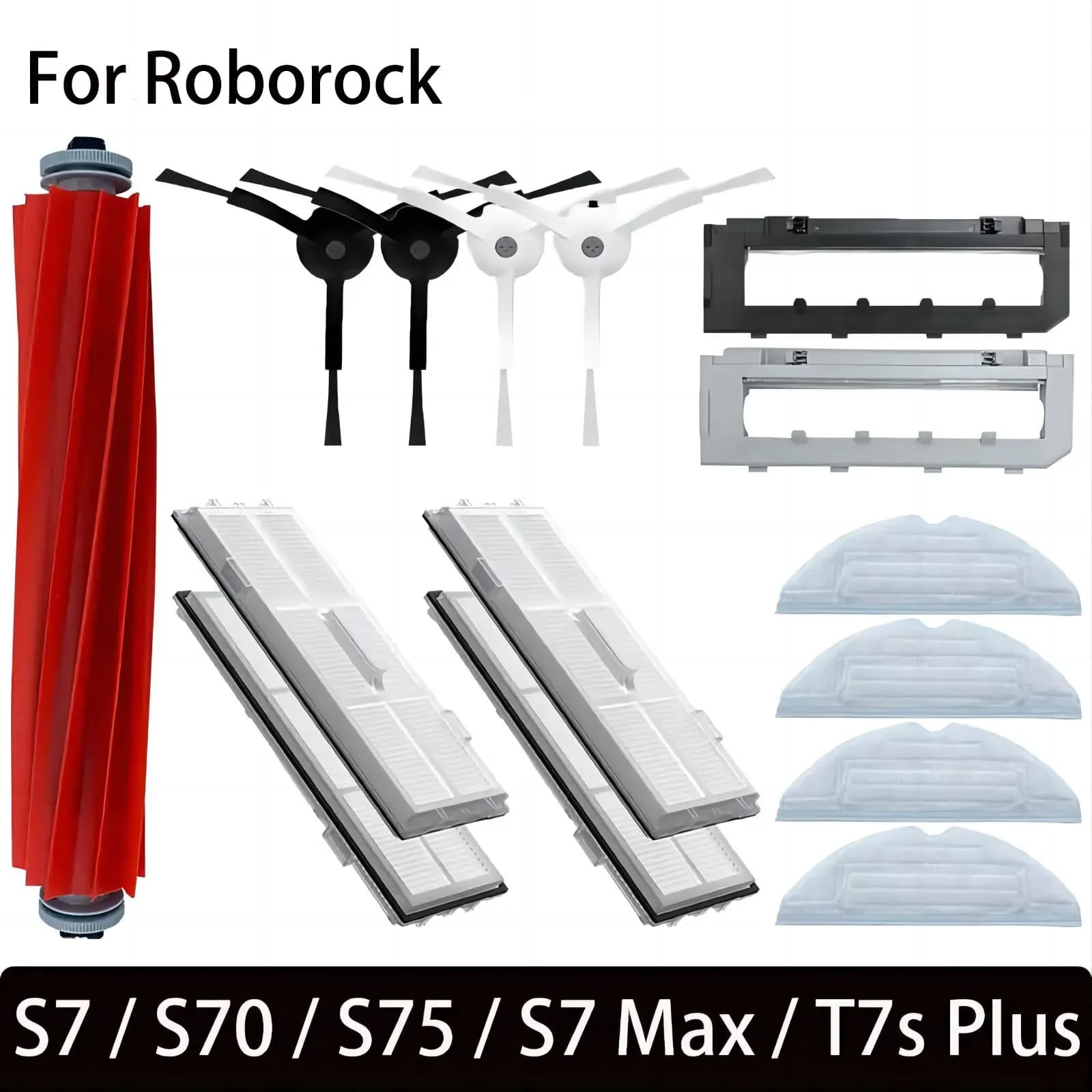 For Roborock S7 S70 S7Max T7S Plus Main Brush Hepa Filter Mop Pad Spare Parts Vacuum Cleaner Accessories