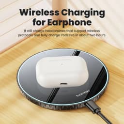 Toocki 15W Wireless Charger Pad Fast Wireless Charging Station for iPhone 15 14 13 12 Samsung Galaxy S23 S22 S21 S20 Airpods