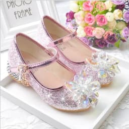 Flower Children's Shoes Beach Princess Girl Shoes For Kids Glitter Wedding Party Shoes Infantil Chaussure Enfant