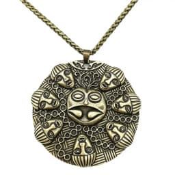 Buddha Ogma Medallion Om Yoga Buddhism Large Pendant Vintage Necklace Bijoux Homme Amulet Talisman Accessoires Dropship Supplier