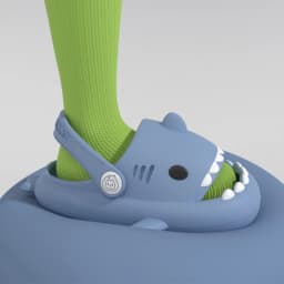 Children Sandals Kids Slippers Shoes Cartoon Shark Summer Boys Girls Baby Thick Soft Sole Non-slip