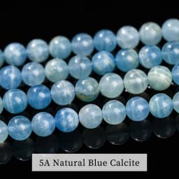 Natural Blue Argentina Calcite Beads DIY Loose Beads For Jewelry Making Bracelet Necklace Accessory Strand 15 " Wholesale