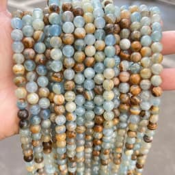 Natural Blue Argentina Calcite Beads DIY Loose Beads For Jewelry Making Bracelet Necklace Accessory Strand 15 " Wholesale
