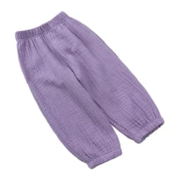 Fashion Solid Color Kids Pants Color Linen Elastic Waist Kids Boys Pants Summer Children Clothing GirlsTrousers 2-7 Years