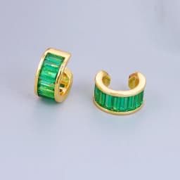 CRMYA Color Cubic Zirconia Hoop Earrings For Women Fashion Gold-color Piercing Women's Earrings Set 2023 Jewelry Wholesale