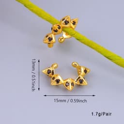 CRMYA Color Cubic Zirconia Hoop Earrings For Women Fashion Gold-color Piercing Women's Earrings Set 2023 Jewelry Wholesale