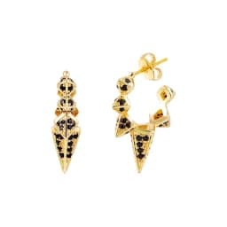CRMYA Color Cubic Zirconia Hoop Earrings For Women Fashion Gold-color Piercing Women's Earrings Set 2023 Jewelry Wholesale