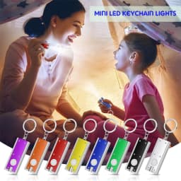 32Pcs Mini Flashlight Mini LED Keychain Lights Pocket Sized Keychain Flashlight Torch Emergency Light White Light