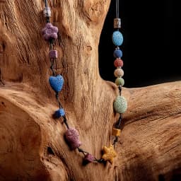 20MM Natural Lava Colorful Heart Shaped Volcanic Stone Spacer Beads Charming Loose Beads DIY Earrings Necklace Jewelry
