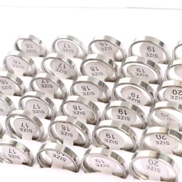 50Pcs/Lot Fashion Simple Smooth Spherical Stainless Steel Ring Jewelry Women Men Wedding Party Gift Width 2/4/6/8MM Wholesale