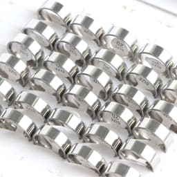 50Pcs/Lot Fashion Simple Smooth Spherical Stainless Steel Ring Jewelry Women Men Wedding Party Gift Width 2/4/6/8MM Wholesale