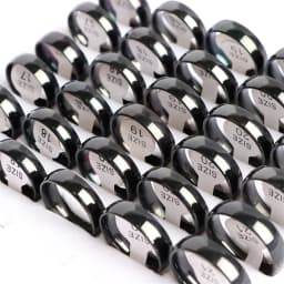 50Pcs/Lot Fashion Simple Smooth Spherical Stainless Steel Ring Jewelry Women Men Wedding Party Gift Width 2/4/6/8MM Wholesale