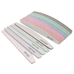20Pcs/50Pcs Nail Art Files 100/180/240 Gel Nail Polishing Buffer Boat Pedicure Manicure Buffers Nails Accessoires lime a ongle