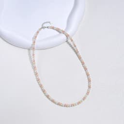 925 Sterling Silver 6mm Pearl Necklace For Women Jewelry On Neck Pearl Bead Choker Cheap Items With Party Gift