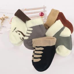 Unisex 5 Pairs Cotton Baby Boys Socks Newborn Solid Color Baby Girls Socks Sets 0-12M Infant Supplies Accessories Bebes
