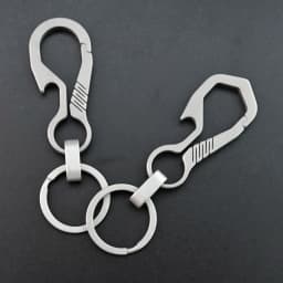 Real Titanium Keychain Men EDC Lightweight and Luxurious Titanium Keychain Hanging Buckle Key Rings for Key Rings Holder Jewelry