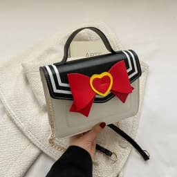 Sailor Moon Bowknot Designer Purses and Handbags Kawaii Shoulder Bag for Young Girls Women Crossbody Bag Uniform JK Messenger Ba