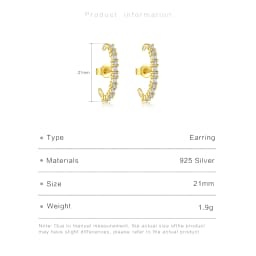 ANDYWEN 925 Sterling Silver Gold Clear CZ Circle Stud Earring 2023 Spiring Luxury Fine Jewelry Valentines Gift Women Jewels