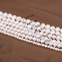 Natural Freshwater Pearl Beads NearRound Shape Isolation Loose Beaded for Jewelry Making DIY Charm Bracelet Necklace Accessories