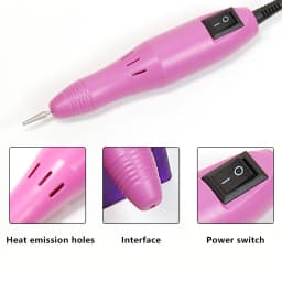 LINMANDA Professional Electric Nail Drill Machine Set Nail Files Drill Bits Gel Polish Remover Portable Nail Polisher Equipment