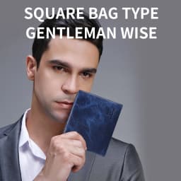 BULLCAPTAIN New Men's Leather Wallet RFID Function Fashion Business Multi-Card Men's Wallet Clip QB026