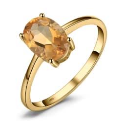 JewelryPalace Genuine Garnet Amethyst Citrine Peridot Blue Topaz 925 Sterling Silver Rings for Women Colorful Gemstone Jewelry