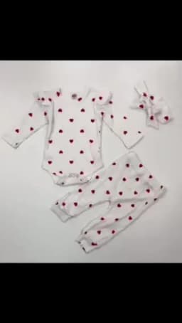 3Pcs Baby Girl Outfit Set Newborn Toddler Kids Clothing Set Baby Girls Lace Ruffles Cotton Bodysuit +Pants+Headband Clothing