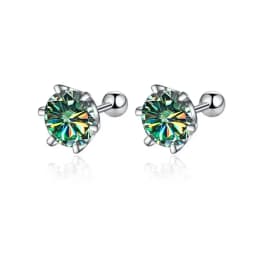 Butterflykiss 0.2-0.5ct Moissanite Screw Stud Earring D Color 925 Sterling Silver Sparkle Earrings For Women Men Wedding Jewelry